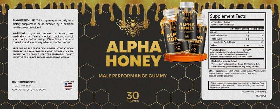 Alpha Honey Ingredients